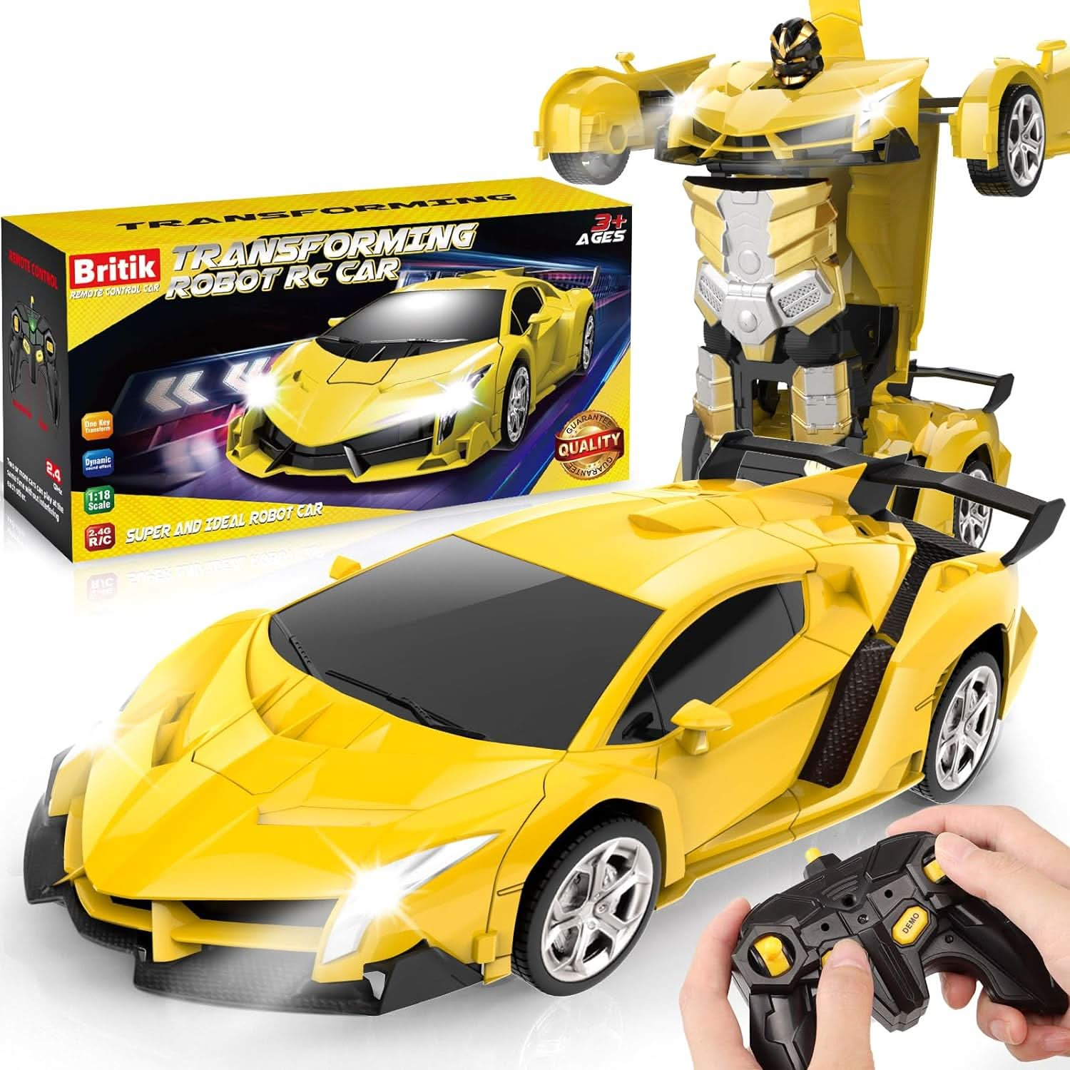 Transform Remote Control Car Toy for Kids 4 5 6 7 8 LK021 - Nimall