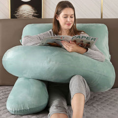 U Shaped Full Body Maternity Pillow with Removable Cover LK060 - Nimall