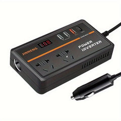 Universal 12V/24V Car Power Inverter with 4 USB Ports Intelligent Fast Charging - Nimall