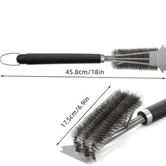 Upgrade Your BBQ Game with 1pc Stainless Steel Grill Brush - Cleaning & Maintenance Tool! - Nimall