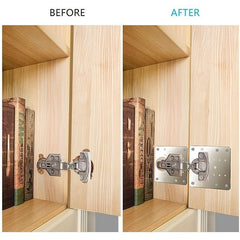 Upgrade Your Cabinet with This Stainless Steel Hinge Repair Plate - Furniture Drawer Table Repair Mount Tool Eid al - Adha - Nimall