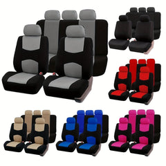 Upgrade Your Car Interior With A Universal Fit 5 - Seat Polyester Car Seat Cover Set - Nimall