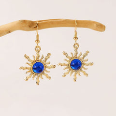 Vintage Fashion Earrings Green Blue Red Rising Sun Earrings Earrings Women - Nimall