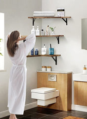 Wall Mounted Floating Corner Shelf Set of 3 NK022 [KSA STOCK] AL211 - Nimall