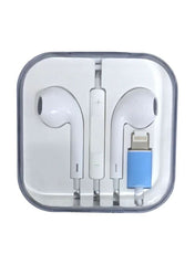 White Wired Earphones Headphone EAR002 - Nimall