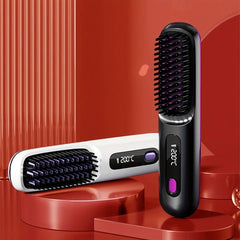 Wireless Hair Straightener Comb - 3 Temperature Settings for Versatile Styling 50% - Nimall