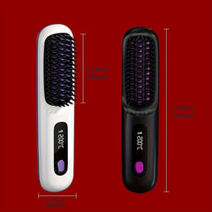 Wireless Hair Straightener Comb - 3 Temperature Settings for Versatile Styling 50% - Nimall