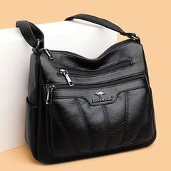 Women's casual messenger bag PU leather AL265 - Nimall