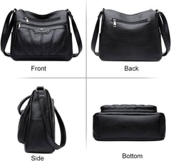 Women's casual messenger bag PU leather AL265 - Nimall