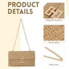 Women's Straw Clutch AL302 - Nimall