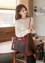 Women's Tote bag Shoulder Handbag Vintage Print Tote Bag AL226 - Nimall